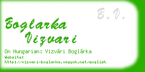 boglarka vizvari business card
